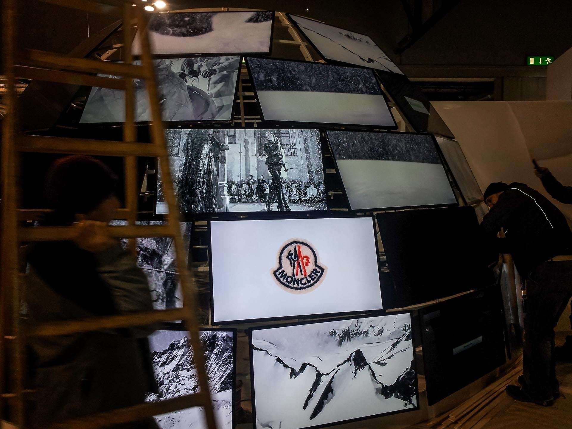 Fiera ISPO Stand Moncler. Monaco di Baviera